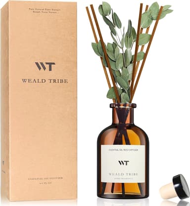 WEALD TRIBE Flower Reed Diffuser Set, Eucalyptus & Lavender