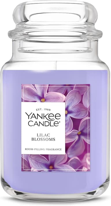 Yankee Candle Lilac Blossoms Scented Candle, 22 oz Large Jar