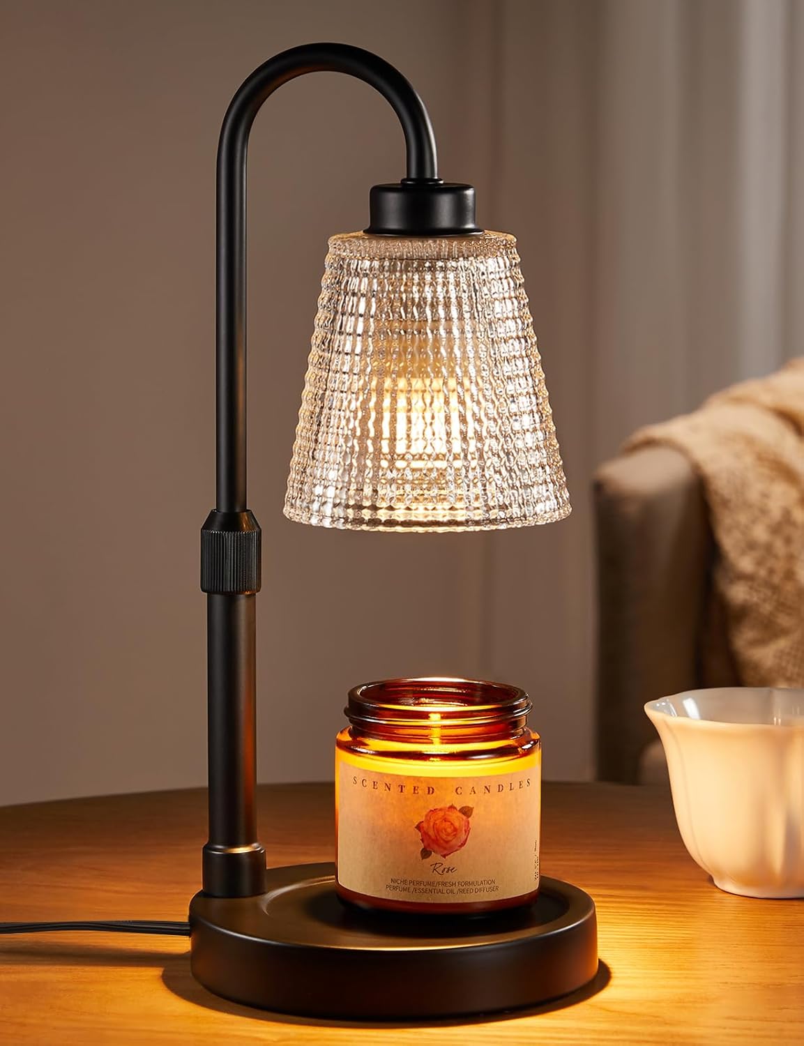 Candle Warmer Lamp with Timer, Dimmable, Height Adjustable